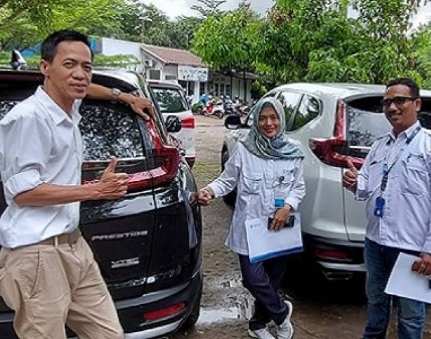 Pengiriman Mobil Honda CRV Prestige ke PT. Krakatau Sarana Properti