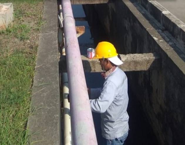 Pelaksanaan Pekerjaan Penggantian Pipa di PT. Krakatau Osaka Steel