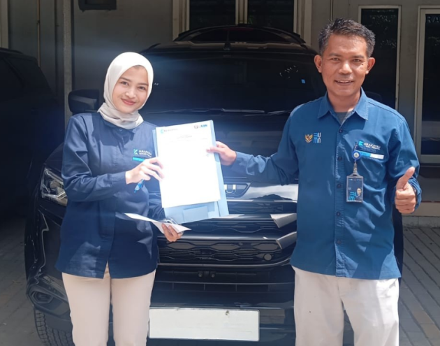 Serah Terima 1 Unit Isuzu MU-X PT Krakatau Tirta Operasi dan Pemeliharaan